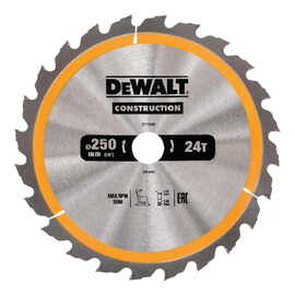 Диск пильный по дереву DeWalt CONSTRUCTION DT1956 250х30мм 24T